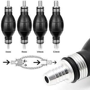 호환상품 고무 알루미늄 수동 연료 펌프 핸드 프라이머 오일 휘발유 디젤 액체 이송 6mm/8mm/10mm/12mm 자