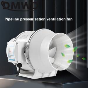4인치 110V 배기 팬 홈 자동 인라인 파이프 덕트 욕실 추출기 환기 주방 화장실 벽 공기 청정 인공 호흡기