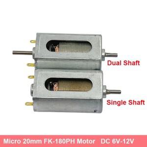 FK-180PH 카본 브러시 모터 싱글 샤프트 듀얼 고속 전기 DIY HO 슬롯 자동차 보트 트레인 DC 6V-12V 마이크