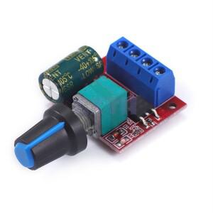 5A 90W PWM 12V DC 모터 속도 컨트롤러 모듈 DC-DC 4.5V-35V 가변 레귤레이터 제어 거버너 스위치 24V