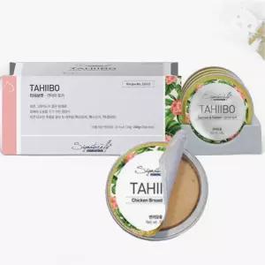 시그니처바이 고양이 타히보 캣 연어와 토끼 캔 8개입 반려묘