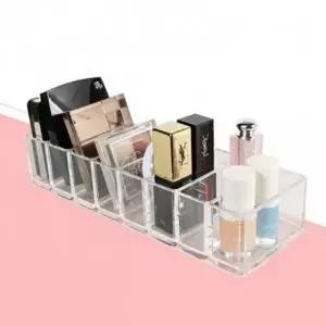 ( )쿠션팩트 아이 섀도우 립스틱 수납 8칸 아크릴 정리함 화장품 메이크업 수납함
