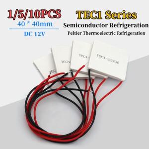 1/5/10Pcs TEC1-12706 12703 열전기 냉각기 펠티어 40x40MM DC12V 모듈