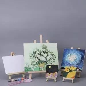 이젤 스탠드 나무 테이블 미니 거치대