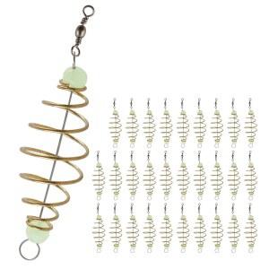 캐스트라이크 30PCS 낚시 미끼 야광 리그와 케이지 숭어 바구니 잉어 반죽