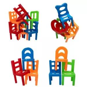 스택킹 의자 쌓기 보드게임 어린이 84P블록 블럭 쌓기놀이 장난감