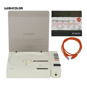 Wishcolor Syitren 흰색 CD 플레이어 HIFI 오디오 블루투스 5.3 스테레오 충전식 내장 하이 퀄리티 스피커