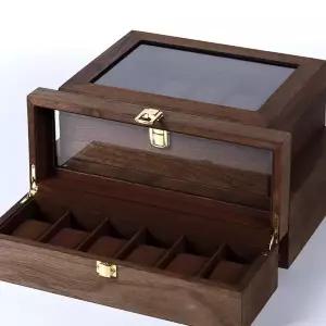 고급 시계보관함 손목시계 정리함 유리 시계 우드 원목