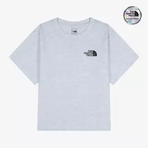 노스페이스 브랜드관 노스페이스키즈 공식 NT7US01W 키즈 고 투 반팔 티 HEATHER GRAY 456715