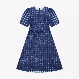 [베스띠벨리]플라워체크메쉬원피스 BKOAE2539NA_YS