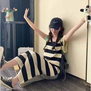 맥퀸 날씬효과 니트원피스 롱니트 원피스 브이넥 골지 루즈