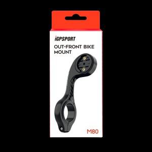 IGPSPORT M80 홀더 확장 브래킷 자전거 헤드 라이트 마운트 바 Garmin Edge BSC200 Bsc300 IGS630 용 사이