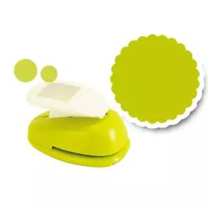 모양펀치 R-65 034 물결원 종이공예 펀칭기 커터 커팅 찍기 눈꽃 도형 미니 별펀치 펀치 꾸미기