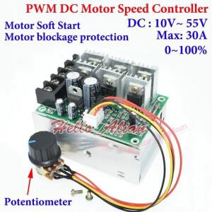 360W DC 12V ~ 48V 18V 24V 30A 모터 속도 컨트롤러 고전력 PWM 모듈 레귤레이터 소프트 스타트 스위치