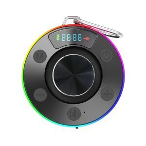 블루투스 호환 5.3 샤워 스피커 FM 라디오 무선 소형 스피커(흡입 컵 포함) 휴대//용 미니