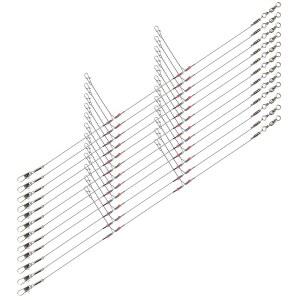 낚시 리더 소금물 담수 커넥터 회전 후크 강철 물고기 트레이스 비드 미끼 스냅