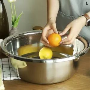 대야 48cm스텐믹싱볼 스텐볼 스테인레스볼 바구니 레스볼 리스볼 김장