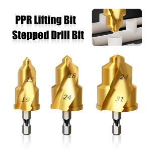 PPR 고속 강철 마개 리머, 육각 생크 PVC 플라스틱 파이프 수리 배관, 림 홀 엘보 티 배관공에 , 6.35mm