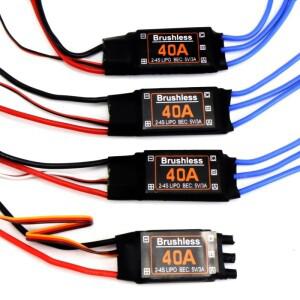 Mitoot Brushless 40A ESC 속도 컨트롤러 2-4S, RC FPV Quadcopter 비행기 헬리콥터 용 5V 3A UBEC 포함