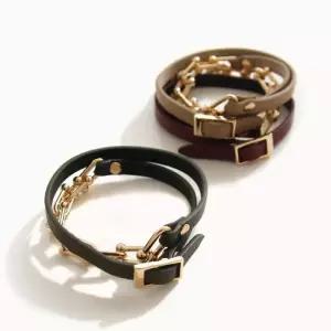 [제이로렌]제이로렌 시크 모던 레더 체인팔찌(초커겸용) B0909_21