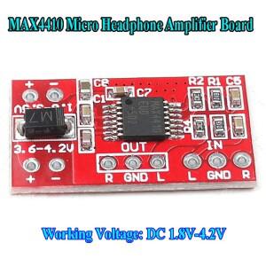 MAX4410 80mW+80mW 스테레오 마이크로 헤드폰 증폭기 보드 모듈 DC 1.8V-4.2V