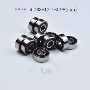 R3RS 베어링 크롬 스틸 고무 밀폐 고속 기계 장비 부품 4.763x12.7x4.98(mm) 10개