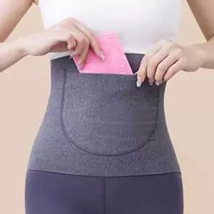 여성용 보온 복대 허리 밴드 배워머 주머니 복부워머