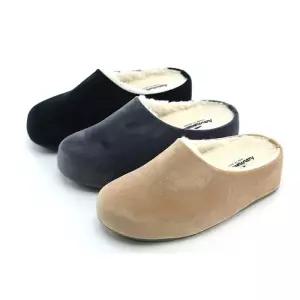 [마이시크]H햄토리 보아털안감 스웨이드 슬리퍼 4.5cm