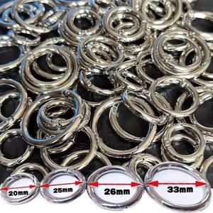 50 10개 금속 개폐식 쥬얼리용 열쇠고리 카라비너 원형 클립 클래스프 가방 고리 스프링