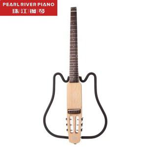 전자 통기타 연습용 포크 가정 미니 oband 학교 무소음 일렉 원목색 액세서리