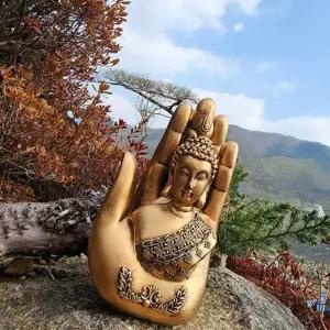 불교 소품 부처님 손바닥 장식 미니불상 선물 신자 장식품 인테리어 종교 용품판매 용품점 굿즈 무사기원