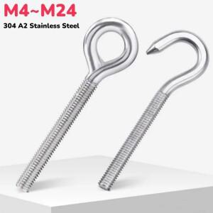스테인레스 헤비 듀티 아이 후크/링 팩 나사 메가 304 A2 양 리프팅 볼트