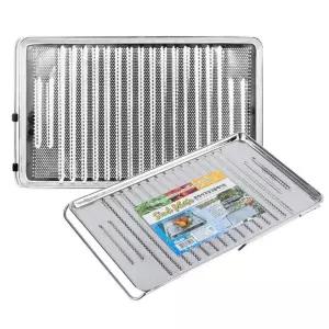 국산 스텐304 펀칭 망 사각 싱크대 플레이트튀김받침대 돈까스 음식트레이 스테이크식힘틀