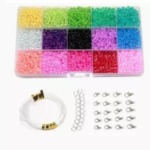 [홈월드] DIY 비즈공예재료 15색 세트 만들기 DIY 키링 공예품