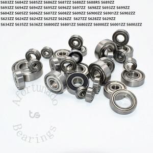 다양한 크기의 단일 미니 소형어처 스테인리스 스틸 베어링 604zz 605 606 607 608 623zz 624 625 683zz 1