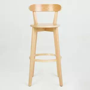 홈바 체어 원목 스툴 아일랜드 바의자 높은 업소용 등받이 통나무