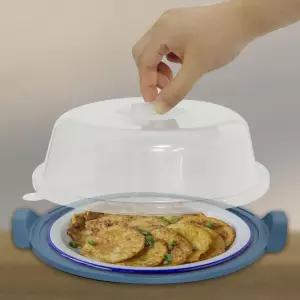 국산 (전자렌지 세트) 음식 덮개 푸드커버 +받침대 뚜껑 용