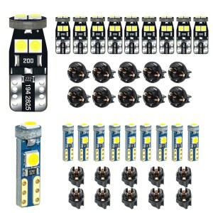 12V 화이트 T5 37 74 73 2723 2721 T10 158 168 194 2825 소켓 인스트루먼트 클러스터 라이트 LED 전구 교체 대시보드 패널 게이지 표시등 PC74
