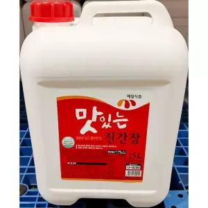 진간장 13L 맛있는 13k 조미료 소스 업소용 식자재 유통 가게용 식당용 음식 조리 주방 요리 대용량