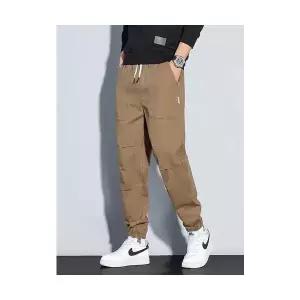 코아픽샵 남자 키작남 배기핏 바지 봄가을 순면 조거 스판 배기 트렌드 꾹3