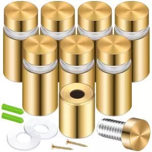 페레이클 8 아크릴 액자 걸이용 스탠딩 나사 스테인리스 스틸 광고 마운트 금속 하드웨어 표지판 장착 x