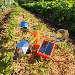 과수원 텃밭 농장 조류 퇴치 태양광 바람개비 경보기농작물보호 관리 금지 접근 테이프 충돌방지