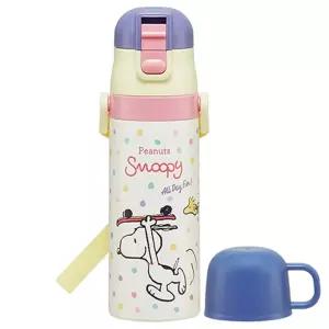 스누피 스케이트보드 초경량 투웨이 스테인레스 보틀 470ml 430ml 687846물병 따뜻한차 소풍 캐릭터 온물병