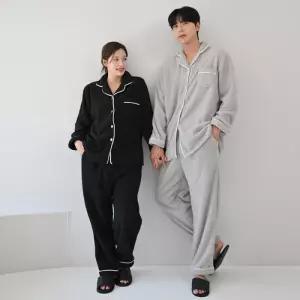 [글램공감]밀키웨이 겨울 수면잠옷 홈웨어 커플 파자마 투피스 6colors