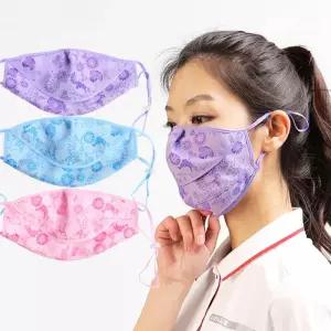 [티오]티오 숨쉬기 편한 턱받침 꽃나염 구리 자외선 차단 마스크 MJ486F 등산 골프용