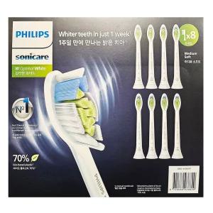 필립스 소닉케어 전동 칫솔모 옵티멀 화이트 8개입 코스트코 교체용 전동칫솔모 리필