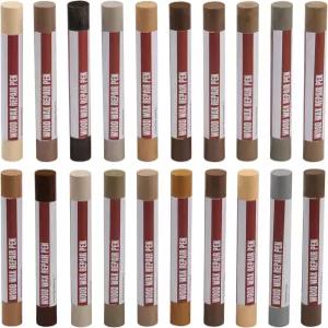 목재 필러 스틱 20 컬러 수리 왁스 크레용 가구 마커 터치업으로 바닥 캐비닛 가구(테크니컬러 시리즈)의