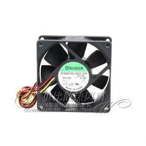 SUNON 서버 냉각 선풍기, PF80251B1-000C-A99 (2).GN, DC 12V, 4.1W, 80x80x25mm, 3 선