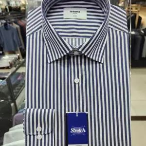 [레노마셔츠]트윌 런던 스트레치 스트라이프 RZRSG0032A_DG