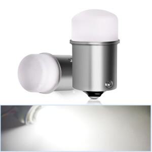 호환상품 2개 1156 P21W 5W BA15S BAY15D 3014 칩 슈퍼 밝은 12V/24V LED 자동차 전구 브레이크 정지 주차